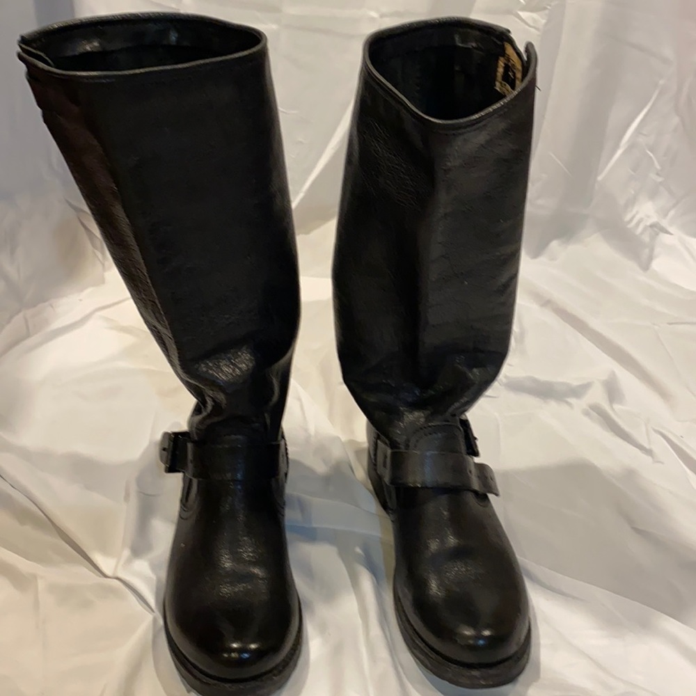 Frye Leather Moto Boots